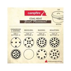 Campfire Pre Seasoned Cast Iron Camp Oven 2 Quart