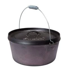 Campfire Pre Seasoned Cast Iron Camp Oven 9 Quart