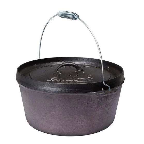 Campfire Pre Seasoned Cast Iron Camp Oven 9 Quart 1 Campfire Pre Seasoned Cast Iron Camp Oven 9 Quart