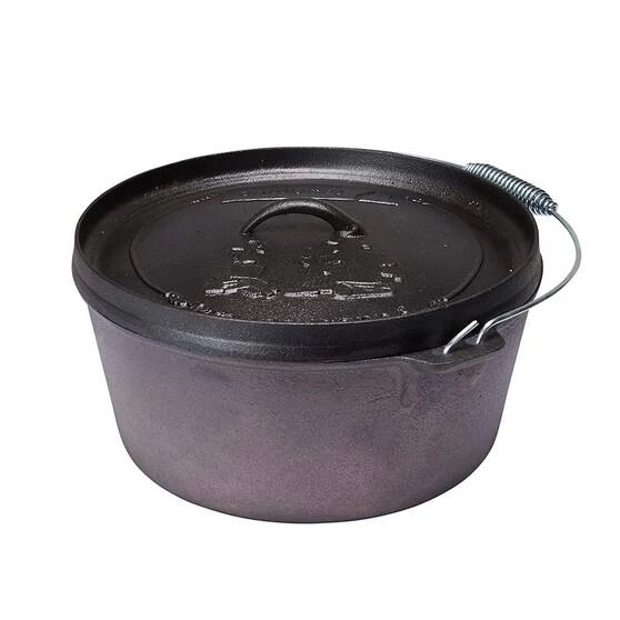 Campfire Pre Seasoned Cast Iron Camp Oven 9 Quart 2 Campfire Pre Seasoned Cast Iron Camp Oven 9 Quart - Image 2
