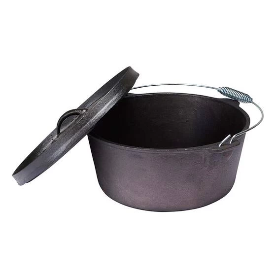 Campfire Pre Seasoned Cast Iron Camp Oven 9 Quart 3 Campfire Pre Seasoned Cast Iron Camp Oven 9 Quart - Image 3