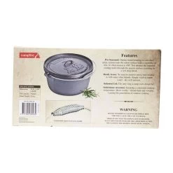 Campfire Pre Seasoned Cast Iron Camp Oven 9 Quart 17 Campfire Pre Seasoned Cast Iron Camp Oven 9 Quart -Outdoor Enjoyment Store BCF 213608 05 hi res