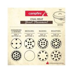 Campfire Pre Seasoned Cast Iron Camp Oven 12 Quart -Outdoor Enjoyment Store BCF 213609 05 hi res