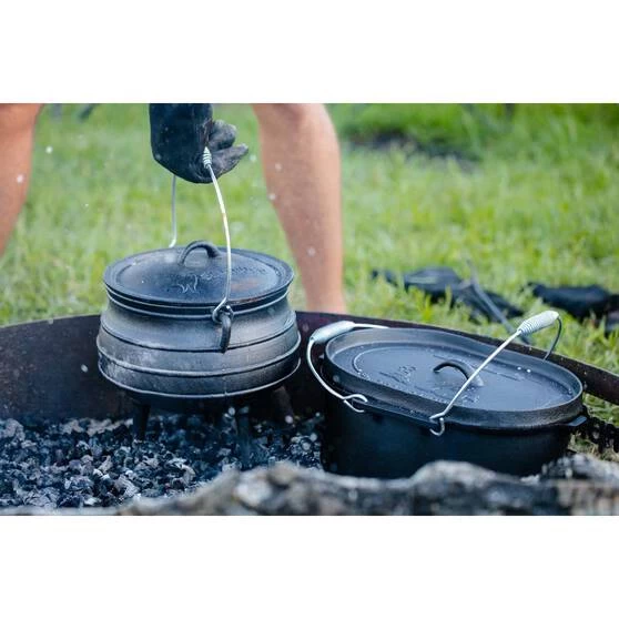 Campfire Pre Seasoned Cast Iron Camp Oven 10 Quart 3 Campfire Pre Seasoned Cast Iron Camp Oven 10 Quart - Image 3