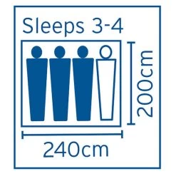 Oztent RV3 Touring Tent 3 Person -Outdoor Enjoyment Store BCF 300026 04 hi res