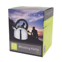 Wanderer 2.5L Whistling Kettle -Outdoor Enjoyment Store BCF 381970 03 hi res