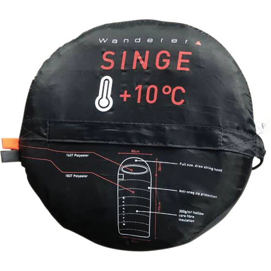 Wanderer Singe +10C Hooded Sleeping Bag 4 Wanderer Singe +10C Hooded Sleeping Bag - Image 4