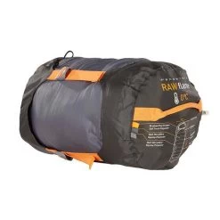 Wanderer Youth RawFlame 0C Hooded Sleeping Bag Grey / Orange -Outdoor Enjoyment Store BCF 521084 04 greyorange hi res