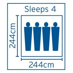 Coleman Excursion Instant Up Tent 4 Person -Outdoor Enjoyment Store BCF 521166 03 hi res