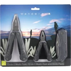 Wanderer Multi-Tool And Knife 3 Piece Pack -Outdoor Enjoyment Store BCF 542760 05 hi res