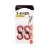 Nite Ize S Biner MicroLock Aluminum 2 Pack Red