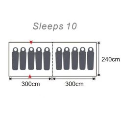 Wanderer Overland Dome Tent 10 Person 6 Wanderer Overland Dome Tent 10 Person -Outdoor Enjoyment Store BCF 580844 02 hi res