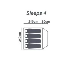 Wanderer Criterion 4 Person Instant Tent