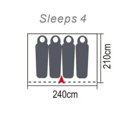 Wanderer Jak And Jill Dome Tent 4 Person