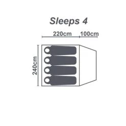 Wanderer Magnitude Dome Tent 4 Person