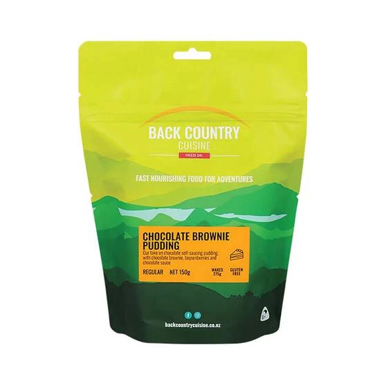 Back Country Cuisine Freeze Dried Chocolate Brownie Pudding 1 Serve 1 Back Country Cuisine Freeze Dried Chocolate Brownie Pudding 1 Serve