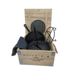 Wanderer Settler 3.5L Cast Iron Set -7 Piece -Outdoor Enjoyment Store BCF 602321 19 hi res