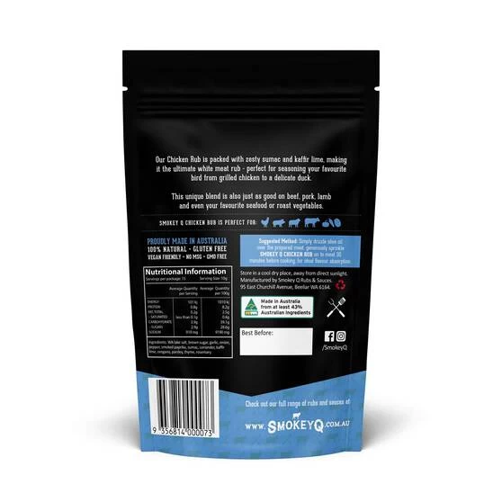 Smokey Q Chicken Rub Pouch 150G 1 Smokey Q Chicken Rub Pouch 150G
