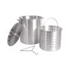 Campfire Aluminium Stock Pot And Basket 30L
