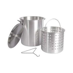 Campfire Aluminium Stock Pot And Basket 30L