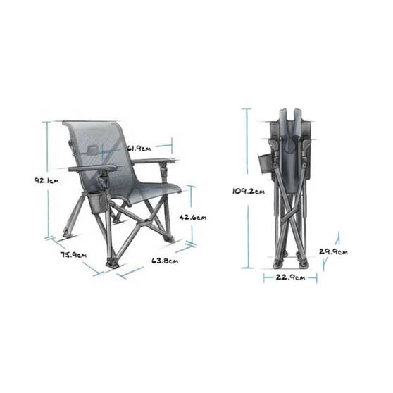 YETI® Trailhead™ Camp Chair Charcoal 6 YETI® Trailhead™ Camp Chair Charcoal - Image 6