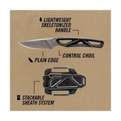 Gerber Exo Mod Fixed Blade Caper Knife Black 8 Gerber Exo Mod Fixed Blade Caper Knife Black -Outdoor Enjoyment Store BCF 631857 04 hi res