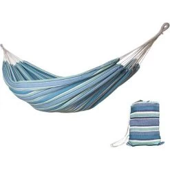Wanderer Seafoam Stripe Double Hammock