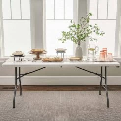 Peakform 6ft Centrefold Blow Mould Folding Table -Outdoor Enjoyment Store BCF 634100 06 hi res