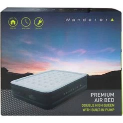 Wanderer Premium Double High Queen Air Bed With 240V Pump -Outdoor Enjoyment Store BCF 634326 06 hi res