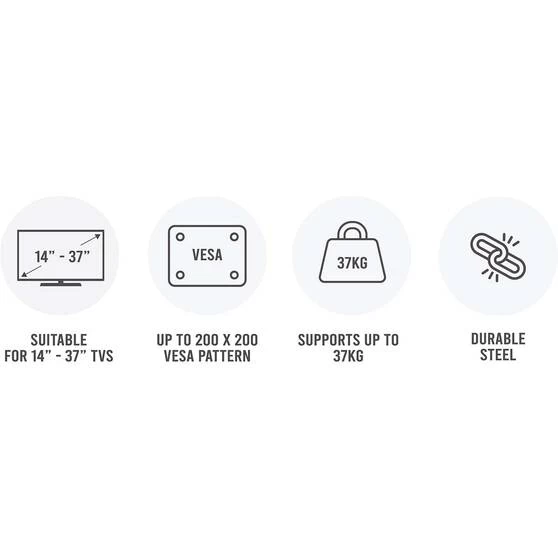 Altius Fixed Slim TV Mount 14-37 Inch 2 Altius Fixed Slim TV Mount 14-37 Inch - Image 2
