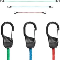 Nite Ize Carabiner SlideLock Bungee 24" Red -Outdoor Enjoyment Store BCF 649421 05 hi res