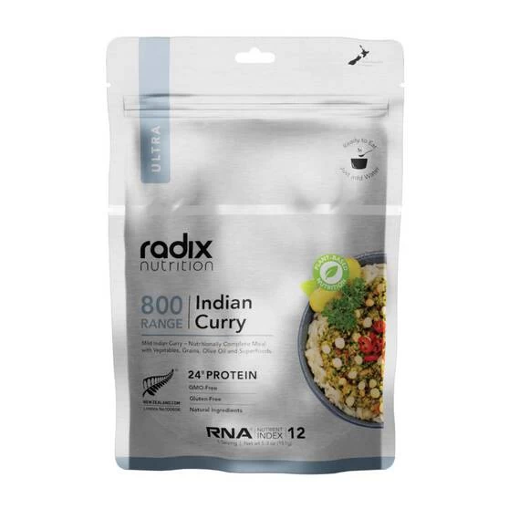 Radix Nutrition Freeze Dried Plant Based Indian Curry Ultra 800kcal 1 Radix Nutrition Freeze Dried Plant Based Indian Curry Ultra 800kcal