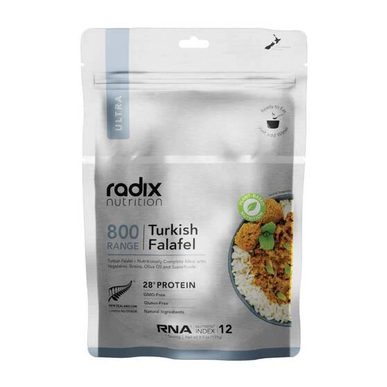 Radix Nutrition Freeze Dried Plant Based Turkish Falafel Ultra 800kcal 1 Radix Nutrition Freeze Dried Plant Based Turkish Falafel Ultra 800kcal