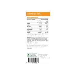 On Track Meals Coconut Ginger Chicken 250g -Outdoor Enjoyment Store BCF 649545 02 hi res